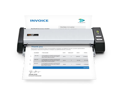 Plustek D430 Plus Numériseur à alimentation papier + chargeur de document 600 x 600 DPI A4 Noir, Argent - D430PLUS