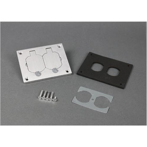 WIREMOLD  Plaque de commutation et obturateur Aluminium - 828R-TCAL