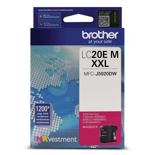 Brother  cartouche d'encre 1 pièce(s) Original Rendement extra (super) élevé Magenta - LC20EMS