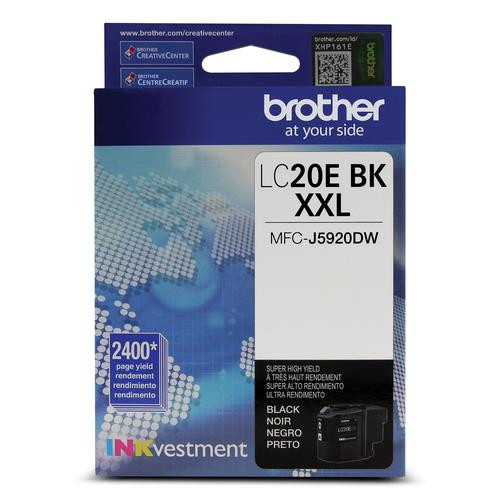 Brother  cartouche d'encre 1 pièce(s) Original Rendement extra (super) élevé Noir - LC20EBKS