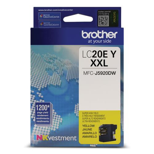 Brother  cartouche d'encre 1 pièce(s) Original Rendement extra (super) élevé Jaune - LC20EYS