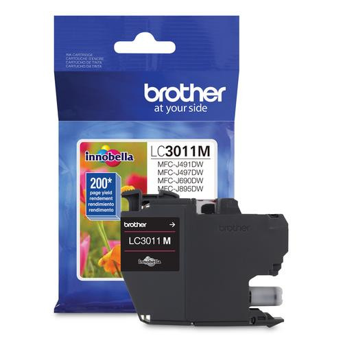 Brother  cartouche d'encre 1 pièce(s) Original Rendement standard Magenta - LC3011MS