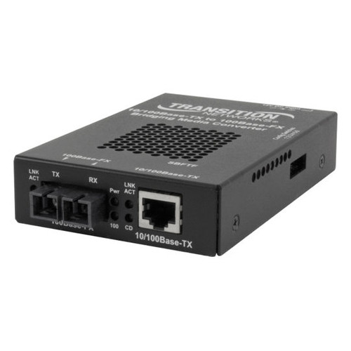 LANTRONIX SBFTF1040-105-EU – Convertisseur de support réseau 100 Mbit/s Noir