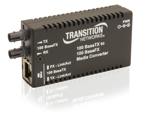 LANTRONIX M/E-TX-FX-01(SM)-NA – M/E-TX-FX-01(SM) convertisseur de support réseau Interne 100 Mbit/s 1310 nm Monomode Noir