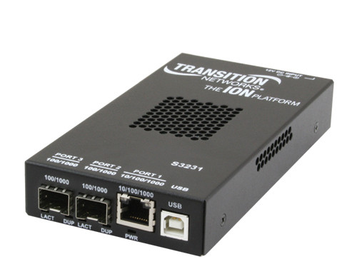 LANTRONIX S3231-1040-SA – S3231-1040 convertisseur de support réseau 1000 Mbit/s Noir