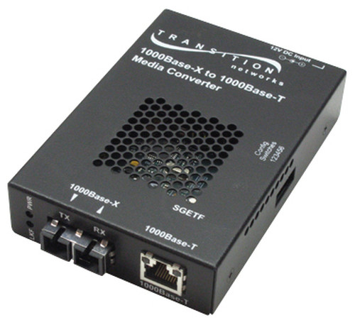 LANTRONIX SGETF1039-110-NA – Convertisseur de support réseau 1000 Mbit/s 850 nm Multimode Noir
