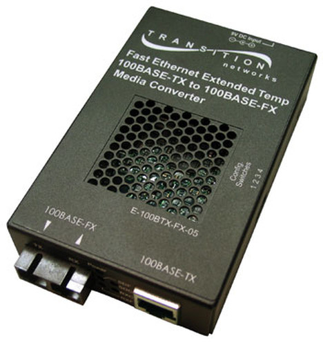 LANTRONIX E-100BTX-FX-05(SCHT)-BR – E-100BTX-FX-05(SCHT) convertisseur de support réseau 100 Mbit/s 1300 nm Multimode Noir