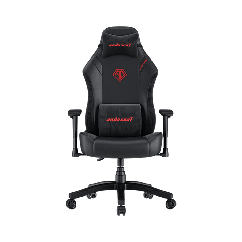 Anda Seat Phantom 4 – Chaise gaming noire à surpiqûres rouges – AD18-57-B-PV/F-R01