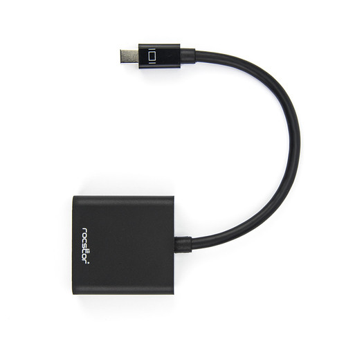 Rocstor  câble vidéo et adaptateur 240,03 m Mini DisplayPort VGA (D-Sub) Noir - Y10A199-B1