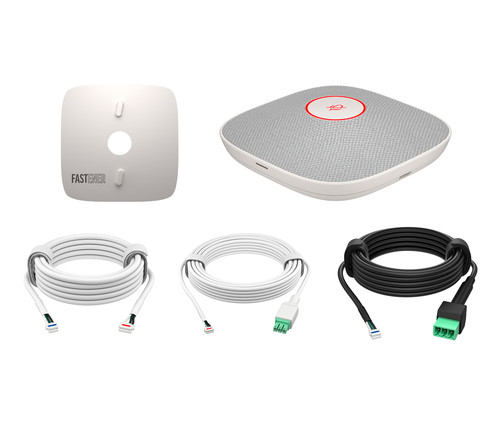 HP Studio A2 White Table Microphone w/ Mounting Plate I/O cables TAA Blanc Microphone de conférence - B22X5AA#AC3