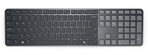 DELL Pro 7 Slim KB726 clavier maison/bureau RF sans fil + Bluetooth Français Gris - KB726-BLK-FRC