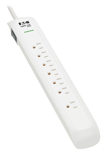 Tripp Lite  protection surtension Blanc 7 sortie(s) CA 120 V 1,8 m - TLP76