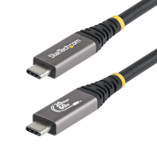 StarTech.com  câble USB USB4 Gen 3x2 3 m USB C 20 Gbit/s 60 W Noir - CC10FT20GUSB4CX