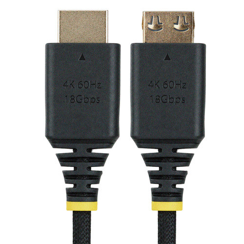 StarTech.com Câble HDMI Haute Vitesse de 2m, Connecteur Préhensile, Ultra Flexible, 4K 60Hz/1440p 144Hz avec HDR10/ARC, 18Gbps, Tressé Haute Flexibilité - HDMI2G-FLEX-4K60-2M