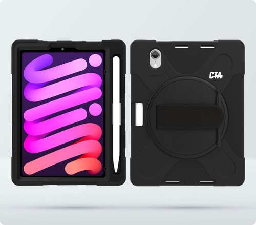 CTA Digital  étui pour tablette 21,1 cm (8.3") Housse Noir - CASE-PCGKMINI6