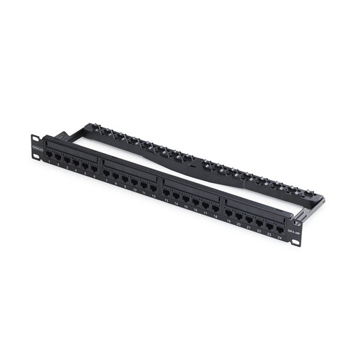 StarTech.com Panneau de Brassage 24 Ports 1U avec Barre de Gestion des Câbles, Panneau de Brassage Ethernet Cat6 Monté en Rack avec Coupleurs RJ45 UTP en Ligne - C6PANELUTP241UFT