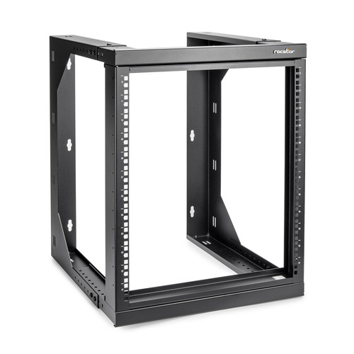 Rocstor  étagère 12U Rack monté sur le mur Noir - Y10E028-B1