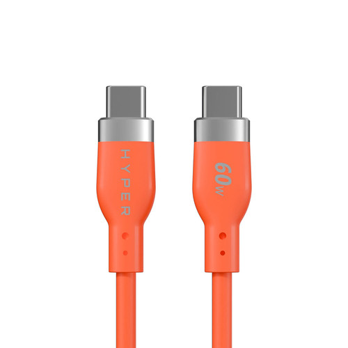 Targus HyperJuice Flex câble USB USB 2.0 1,5 m USB C 0,48 Gbit/s 60 W Orange - HJ4011OGGL