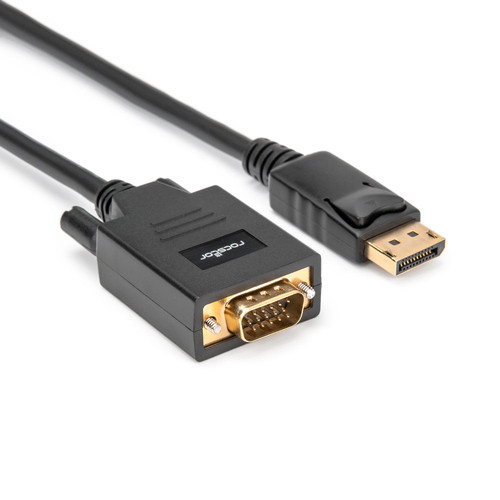 Rocstor  câble vidéo et adaptateur 3 m DisplayPort VGA (D-Sub) Noir - Y10C290-B1