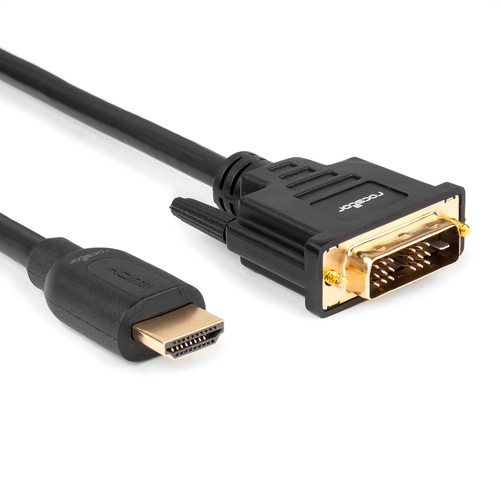 Rocstor  câble vidéo et adaptateur 1 m HDMI Type A (Standard) DVI-D Noir - Y10C266-B1