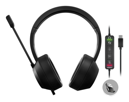 Adesso Xtream P7 Casque Avec fil Arceau Appels/Musique USB Type-A Noir - XTREAM P7