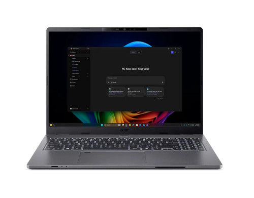 Acer TravelMate P2 TMP216-52-54LC Copilot+ PC Intel Core Ultra 5 322 Ordinateur portable 40,6 cm (16") WUXGA 16 Go DDR5-SDRAM 512 Go SSD Wi-Fi 7 (802.11be) Windows 11 Pro Gris - NX.BXCAA.001
