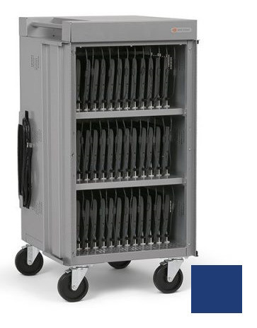Bretford CUBE Cart Slim Classe mobile de charge et de gestion Bleu foncé - TVCS36USBCSC-RB