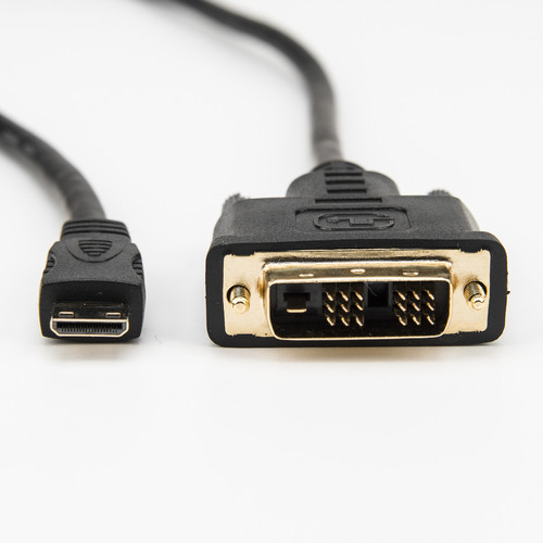 Rocstor  câble vidéo et adaptateur 1 m HDMI Type C (Mini) DVI-D Noir - Y10C246-B1