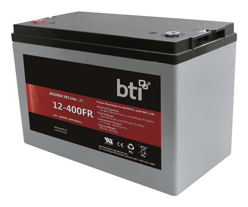 BTI UPS12-405PLP- Batterie de l'onduleur Sealed Lead Acid (VRLA) 12 V 104 Ah - UPS12-405PLP-BTI