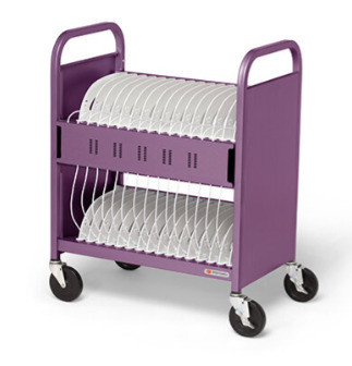 Bretford CUBE Transport Cart Pro Classe mobile de charge et de gestion Violet - TVCTPD16PS-ORC