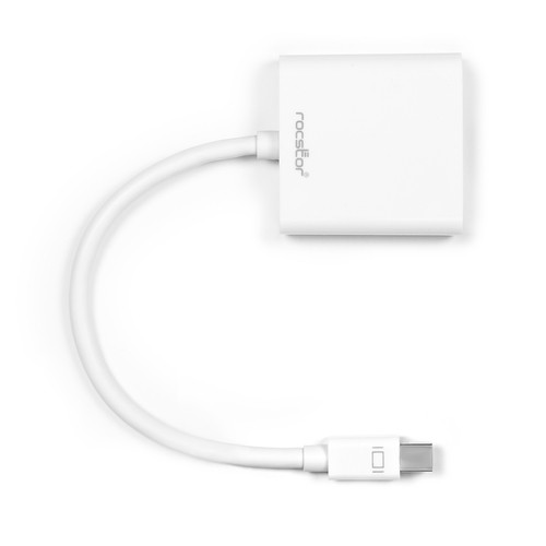 Rocstor 0.15m, Mini DisplayPort/VGA 0,15 m VGA (D-Sub) Blanc - Y10A104-W1