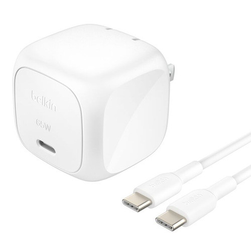 Belkin BoostCharge Ordinateur portable, Smartphone, Tablette, Consoles portables Blanc Secteur Charge rapide Intérieure - WCA011DQ1MWH-B6