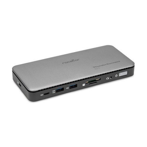 Rocstor  station d'accueil Avec fil USB 3.2 Gen 2 (3.1 Gen 2) Type-C Gris, Noir - Y10P027-S1