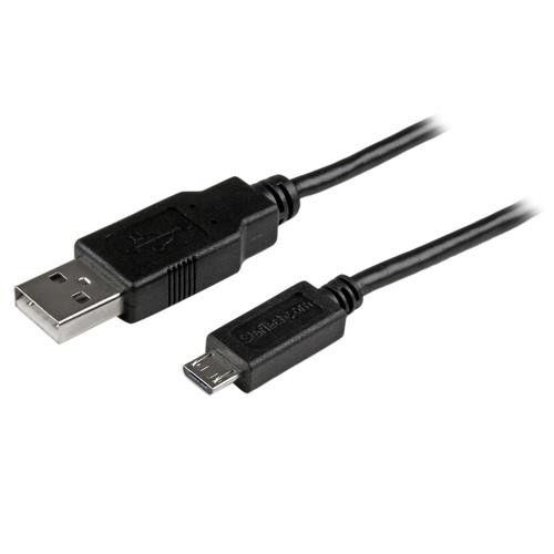 StarTech.com Câble de charge / synchronisation Micro USB longue de 3 m - USB 2.0 A vers Micro B - M/M - Noir - 0,25 mm² - USBAUB3MBK