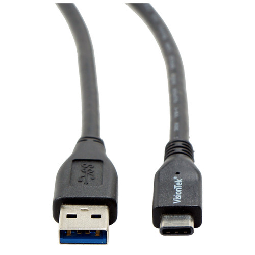 VisionTek USB 3.1 1m câble USB USB 3.2 Gen 2 (3.1 Gen 2) USB C USB A Noir - 900826