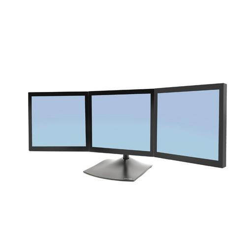 Ergotron DS Series DS100 Triple Monitor Desk Stand 53,3 cm (21") Bureau Noir - 33-323-200
