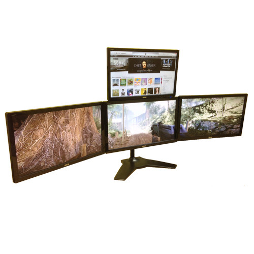 Amer Networks  support d'écran plat pour bureau 61 cm (24") Noir - AMR4S+