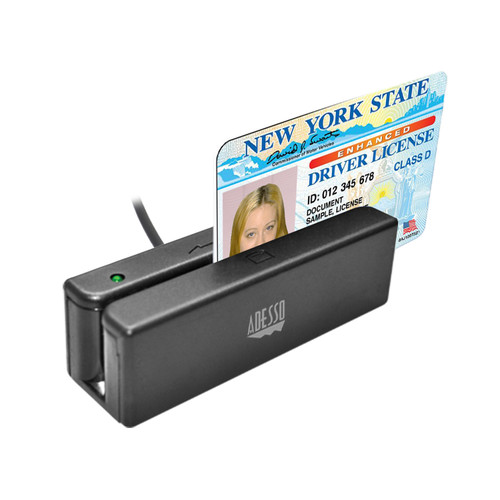 Adesso  lecteur de carte magnétique USB Noir - MSR-100