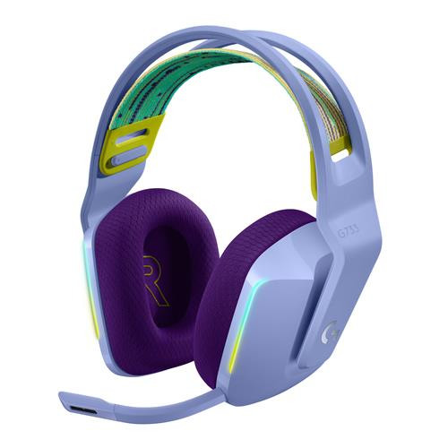 Logitech G  écouteur/casque Sans fil Arceau Jouer Bluetooth Lilas - 981-000889