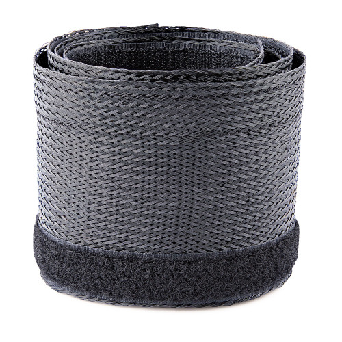 StarTech.com Gaine de Câble Tressée de 3m - Organisateur de Câble Gros Calibre, 3cm de Diamètre - Protège Câble Électrique en Polyester - Gaine Cache Câble Informatique - Manchon de Câble pour PC - WKSTNCMFLX