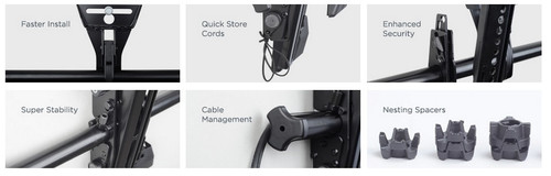 Chief  support pour téléviseur 139,7 cm (55") Noir - MTM1U