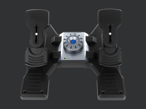 Logitech G G Saitek PRO Flight Rudder Pedals Noir, Argent USB 2.0 Pédales Analogique PC - 945-000024