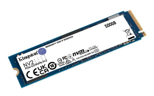 Kingston Technology 500G NV2 M.2 2280 PCIe 4.0 NVMe SSD - SNV2S/500G