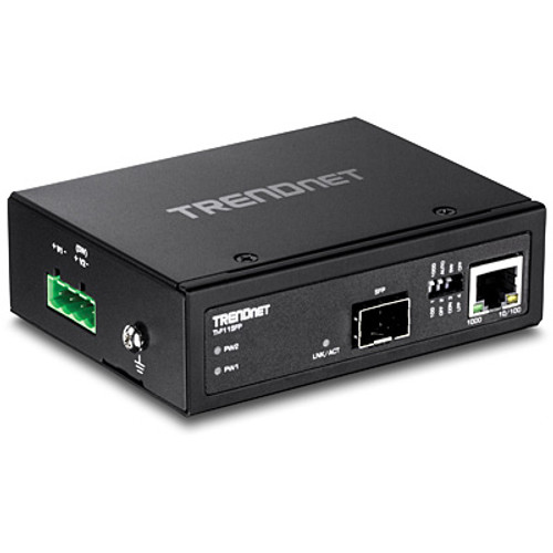 Trendnet  convertisseur de support réseau 1000 Mbit/s Noir - TI-F11SFP