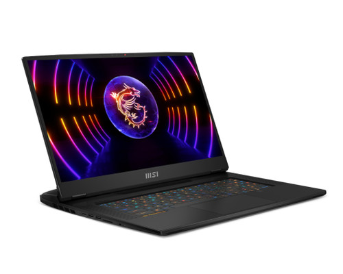 MSI Gaming  Titan Intel® Core™ i9 i9-13980HX Ordinateur portable 43,9 cm (17.3") 4K Ultra HD 64 Go DDR5-SDRAM 2 To SSD NVIDIA GeForce RTX 4080 Wi-Fi 6E (802.11ax) Windows 11 Pro Noir - GT77HX 13VH-046US