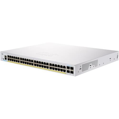 Cisco  commutateur réseau Géré L3 Gigabit Ethernet (10/100/1000) Connexion Ethernet, supportant l'alimentation via ce port (PoE) 1U Gris - CBS250-48P-4X-NA
