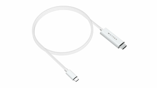 HYPER  câble HDMI 2,5 m USB-C HDMI Type A (Standard) Blanc - HD6007WHGL