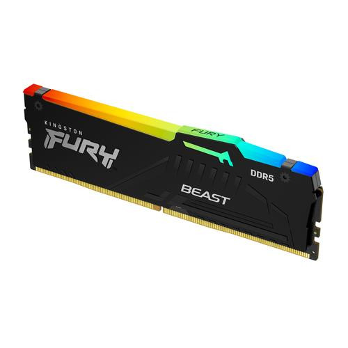 Kingston Technology FURY Beast 8GB 6000MT/s DDR5 CL30 DIMM RGB XMP - KF560C30BBA-8