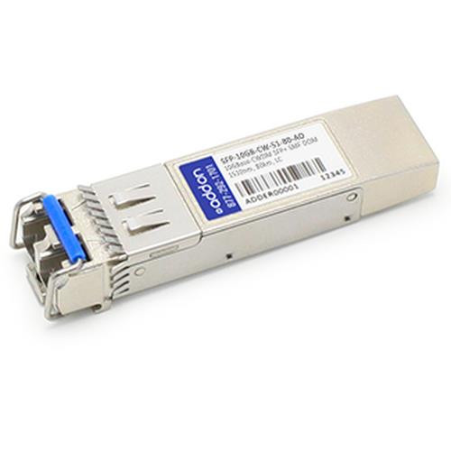 AddOn Networks  module émetteur-récepteur de réseau Fibre optique 10000 Mbit/s SFP+ 1510 nm - SFP-10GB-CW-51-80-AO