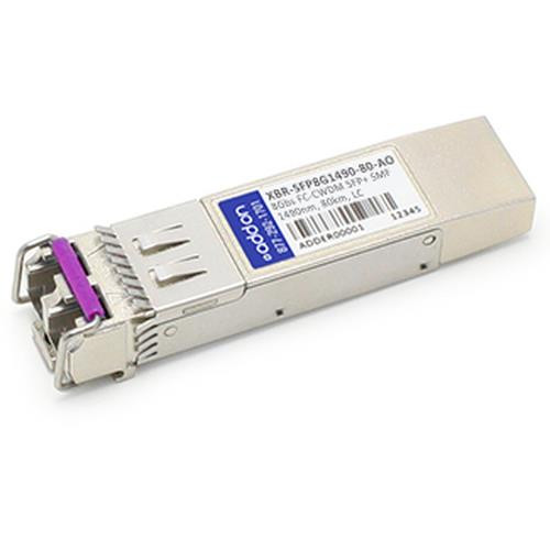 AddOn Networks  module émetteur-récepteur de réseau Fibre optique 8000 Mbit/s SFP+ 1490 nm - XBR-SFP8G1490-80-AO